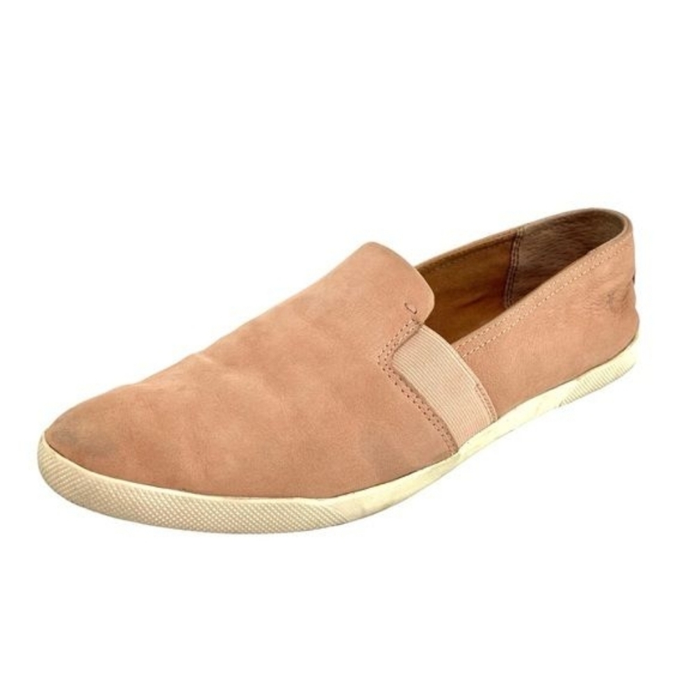 Frye Women's Lisa Taupe Leather Slip On Sneakers 3470332-TPE Size 10